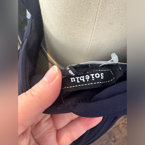 Navy blue sheer evening gown New - Picture 8 of 8